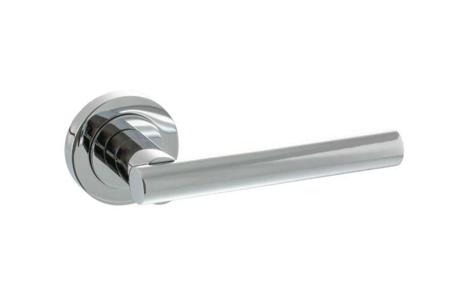 Atlantic S28R Status Nebraska on Round Rose Door Handle Pack