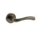 Atlantic STATUS Texas Lever Door Handle on Round Rose - Antique Brass