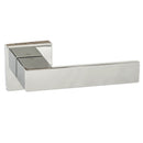 Atlantic Senza Pari Panetti Lever Door Handle on Flush Square Rose - Polished Chrome