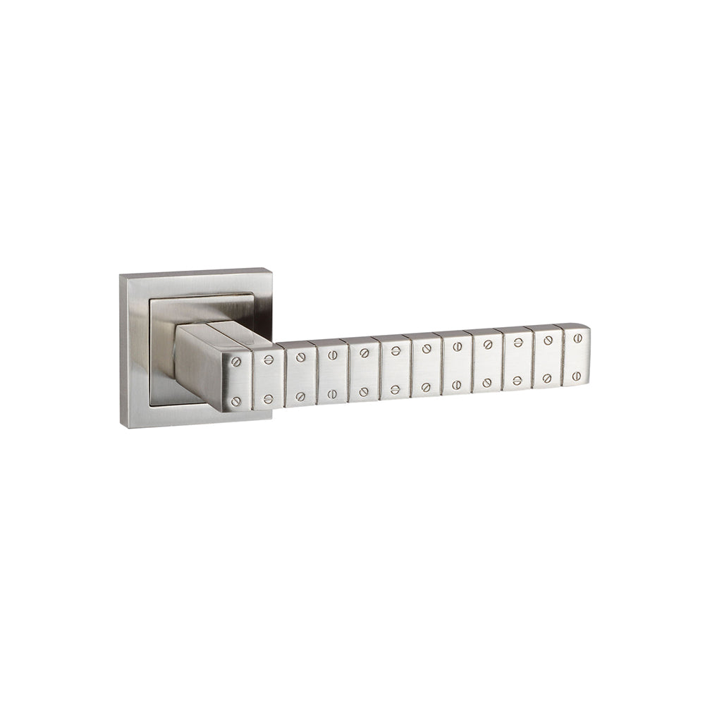 Atlantic SPC193SN Senza Pari Bianca on Square Rose Door Handle Pack