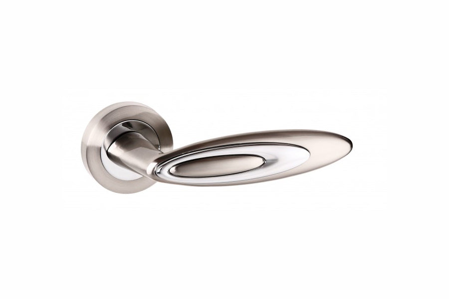 Atlantic SPM222SNCP Senza Pari Elisse on Round Rose Door Handle Pack