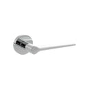Atlantic Senza Pari Laviano Lever Door Handle on Minimal Round Rose - Polished Chrome