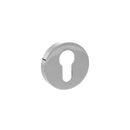 Atlantic Senza Pari Euro Escutcheons on Minimal Round Rose - Polished Chrome