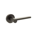 Atlantic Senza Pari Darrio Lever Door Handle on Round Rose - Urban Dark Bronze