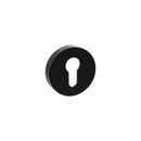 Atlantic Senza Pari Euro Escutcheons on Round Rose - Matt Black