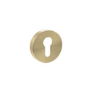 Atlantic Senza Pari Euro Escutcheons on Round Rose - Satin Brass