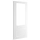 Pre-Assembled Sandringham White Primed Bevelled Glazed FD30 Fire Door Set