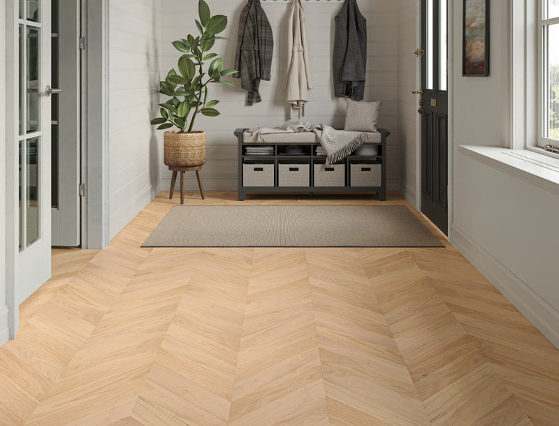 Sheringham Oak Smooth Chevron Engineered Wood Flooring | Invisible UV Oiled | 90 x 510 x 14/3mm