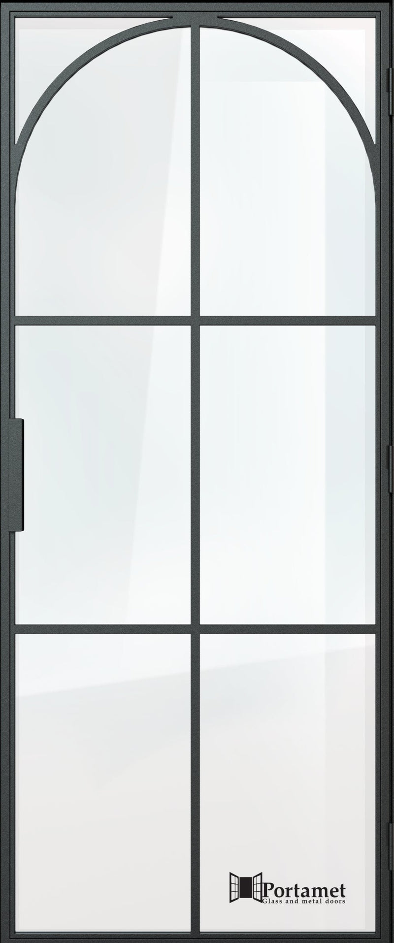 Portamet by Sfarzo - Sol Classic Single Glazed Steel Hinged Door with Frame