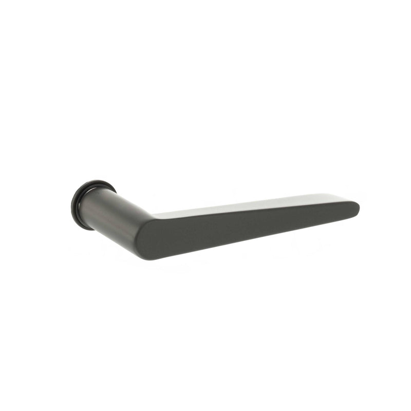 Tupai Rapido 5S Line Torrao Lever Door Handle on Concealed Round Rose - Titanium