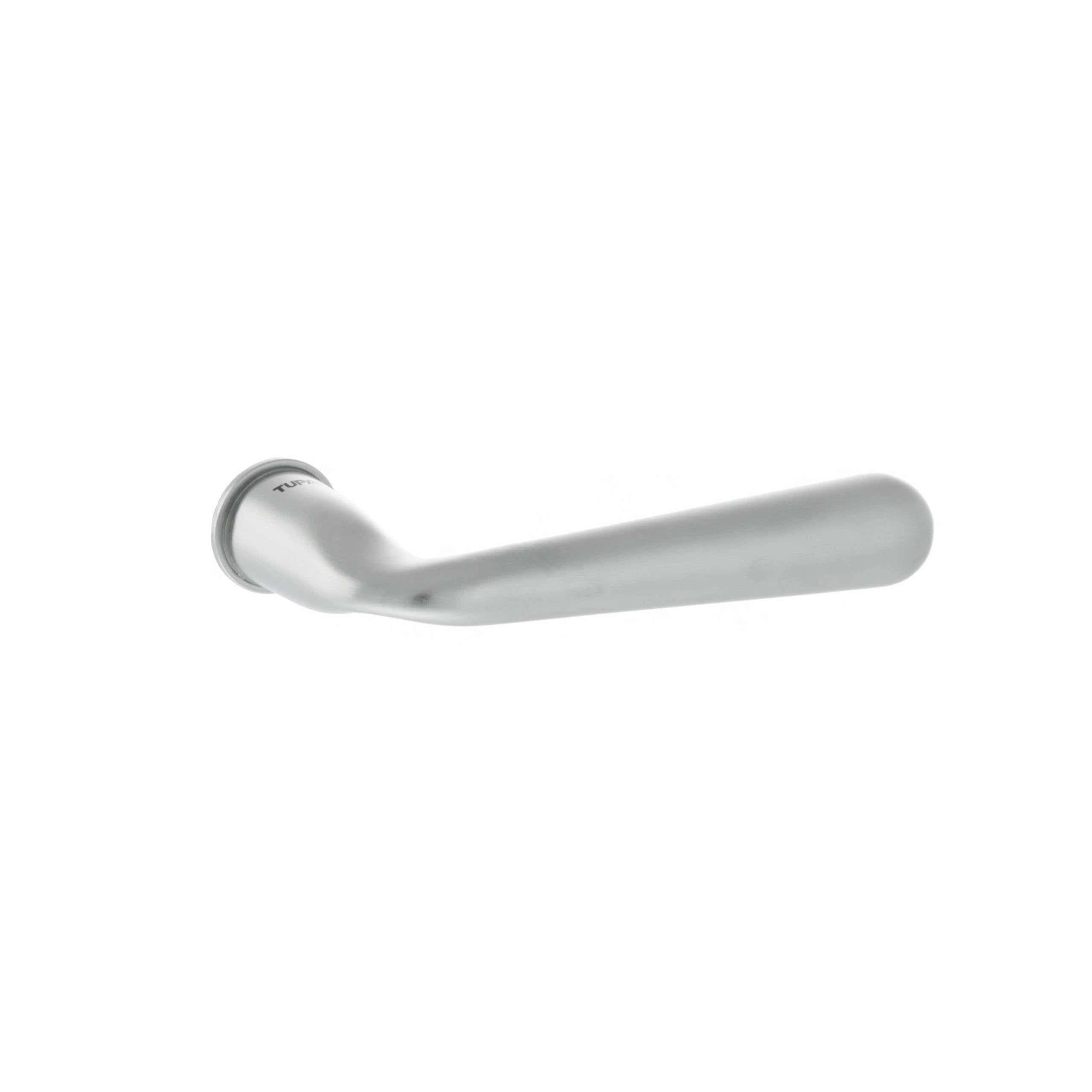 Tupai Rapido CurvaLine Adra Lever Door Handle on Concealed Round Rose - Satin Chrome