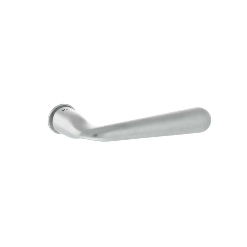 Tupai Rapido CurvaLine Adra Lever Door Handle on Concealed Round Rose - Satin Chrome