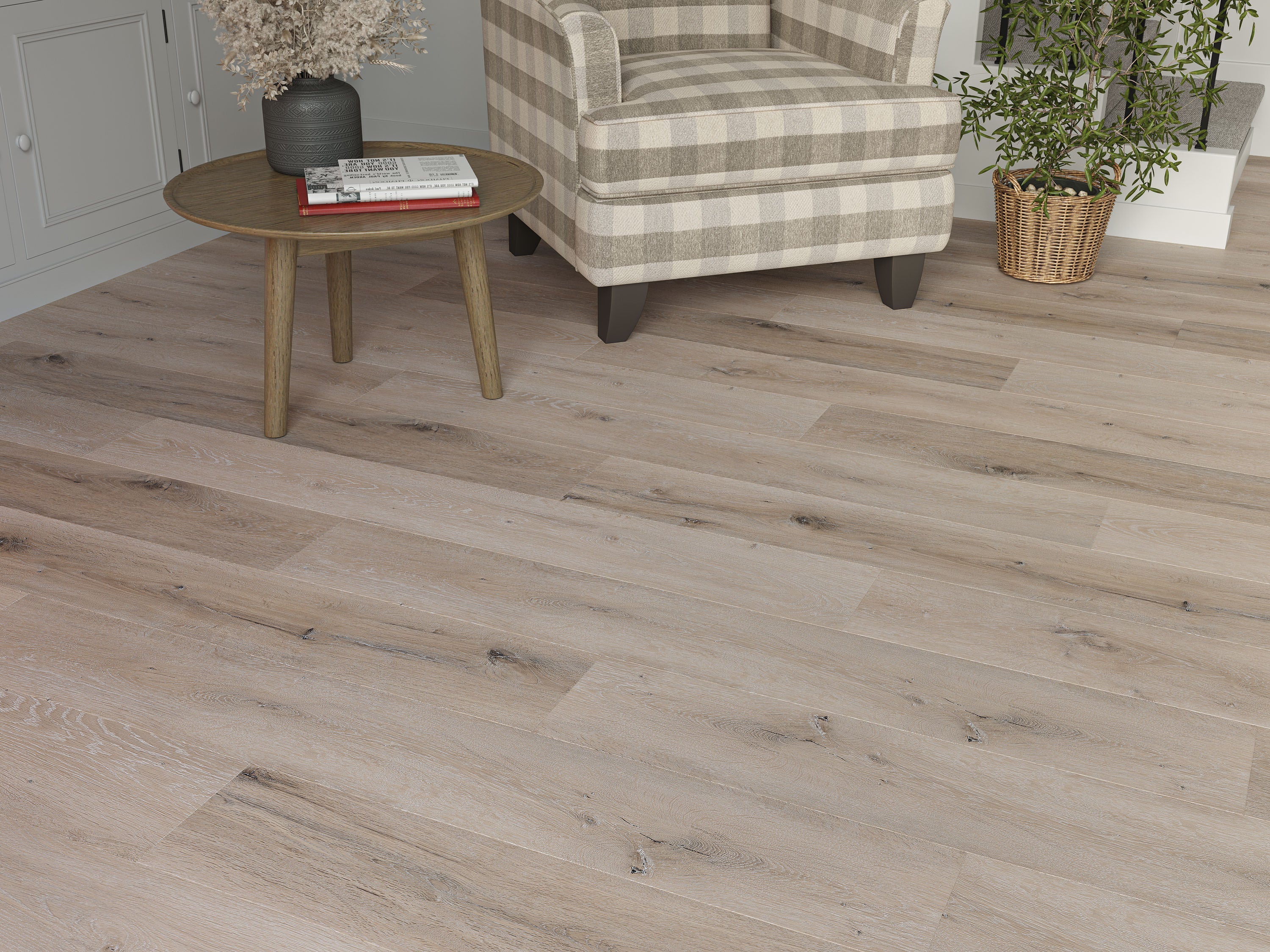 Tankerton Oak Whitewashed Grey Oak Plank LVT Flooring | 180 x 1220 x 5/0.5mm