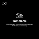 LPD Mexicano Arched Square Top Pre-Finished Blonde Oak Door