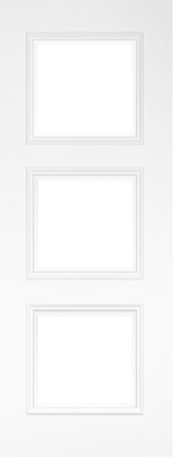 Deanta Trinity White Primed Bevelled Glazed Door FSC