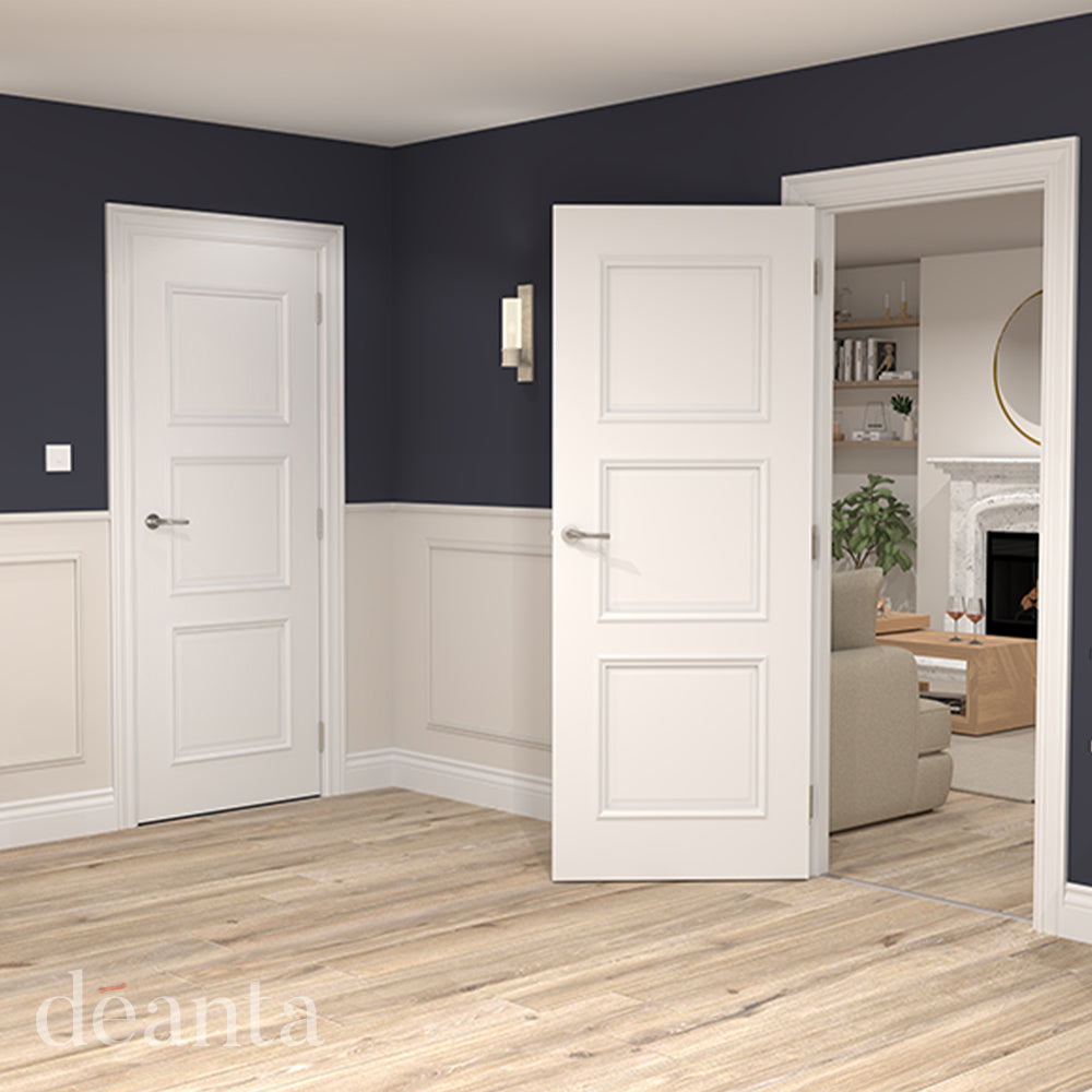 Deanta Trinity White Primed FD30 Fire Door FSC
