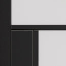 JB Kind Cosmo Black Clear Glass Internal Door
