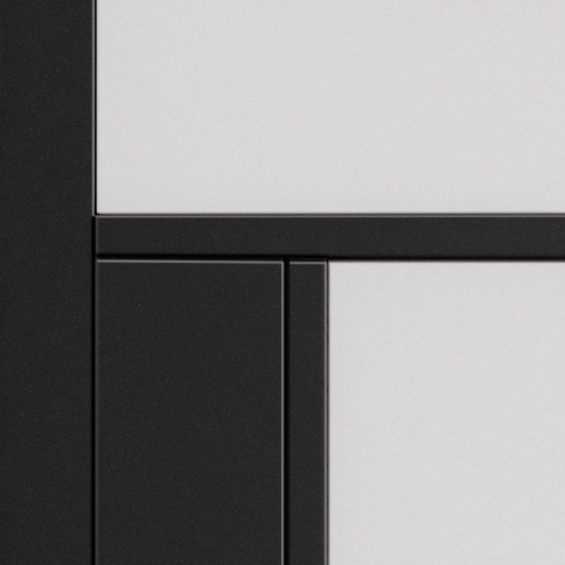 JB Kind Cosmo Black Clear Glass Internal Door