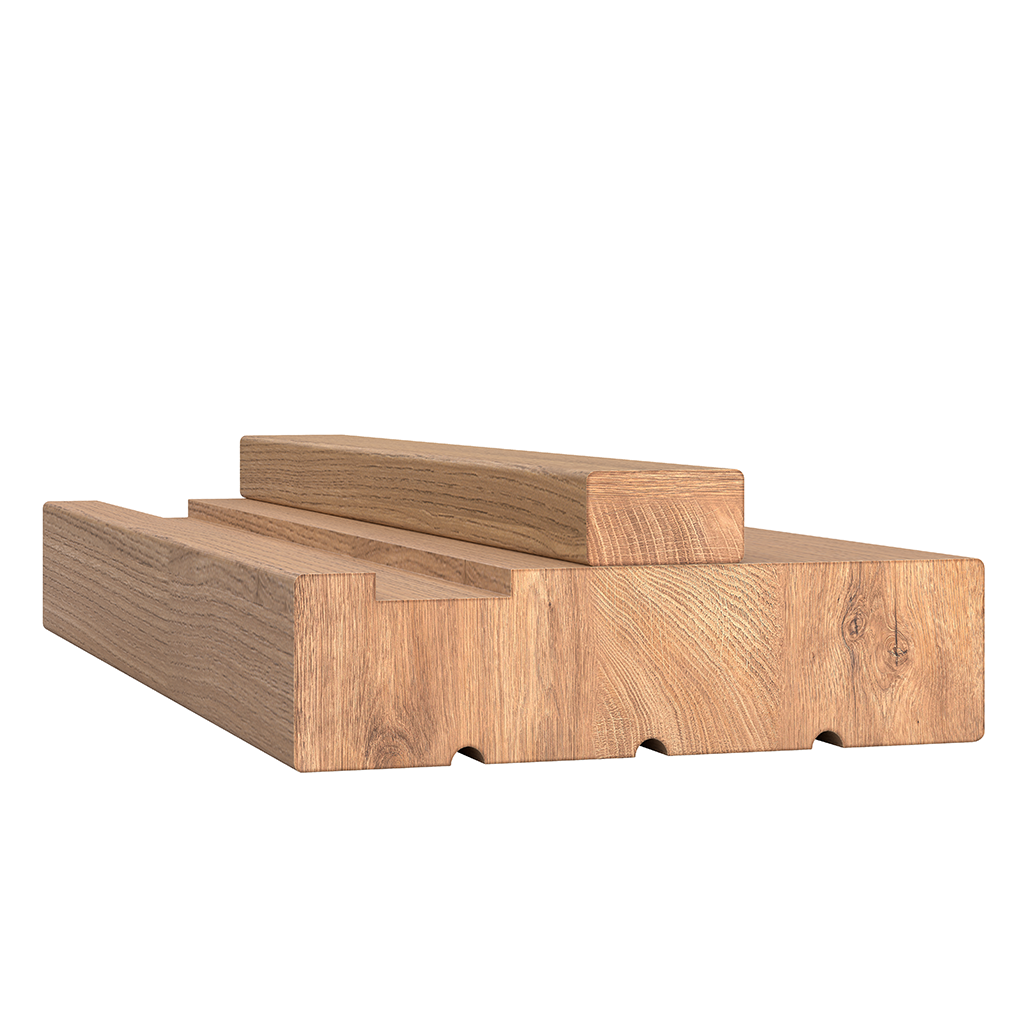 LPD Unfinished Internal Oak FD30 Fire Rated Door Lining with Loose Stop