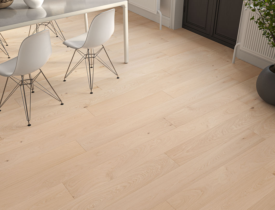 Gosford Oak Natural Smooth Plank Engineered Wood Flooring | Unfinished | 190 x 1900 x 20/6mm
