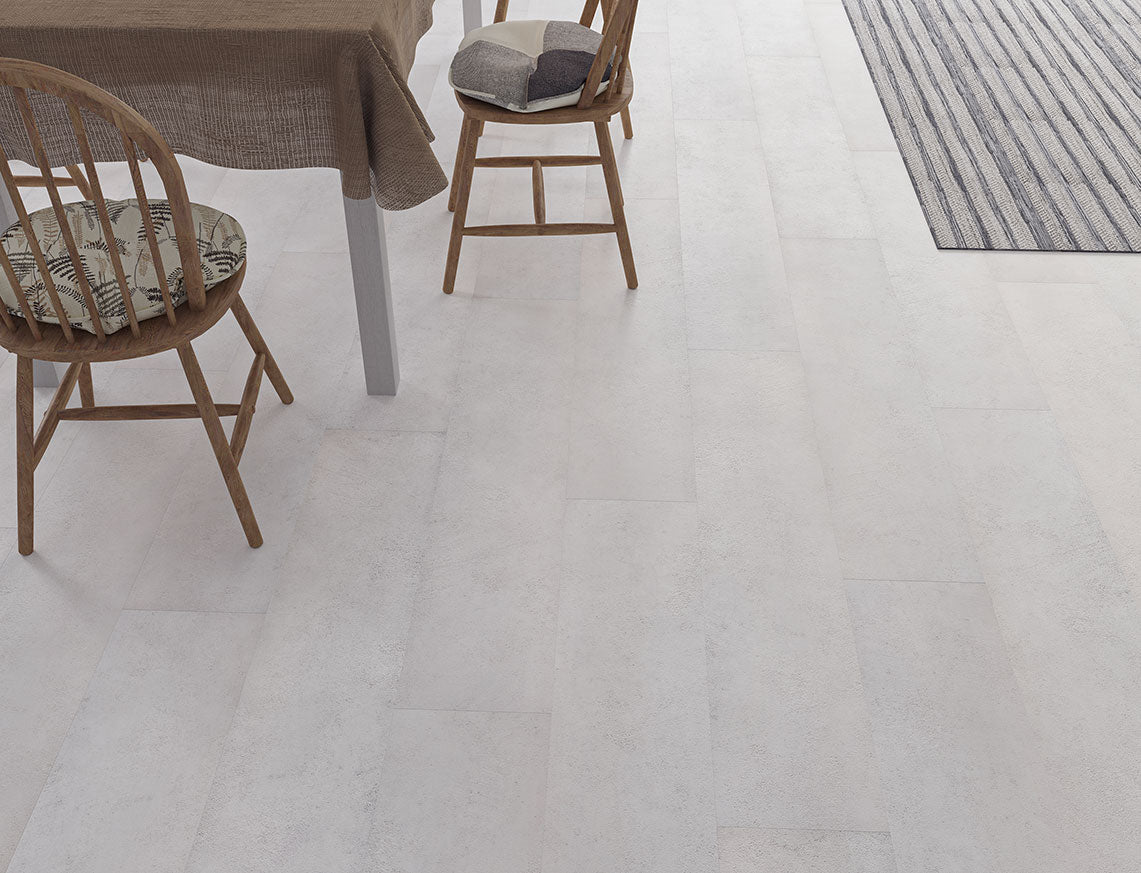 VarioClic 8mm Fundo Silver Stone Tile Effect Laminate Flooring | 244 x 1204 x 8mm