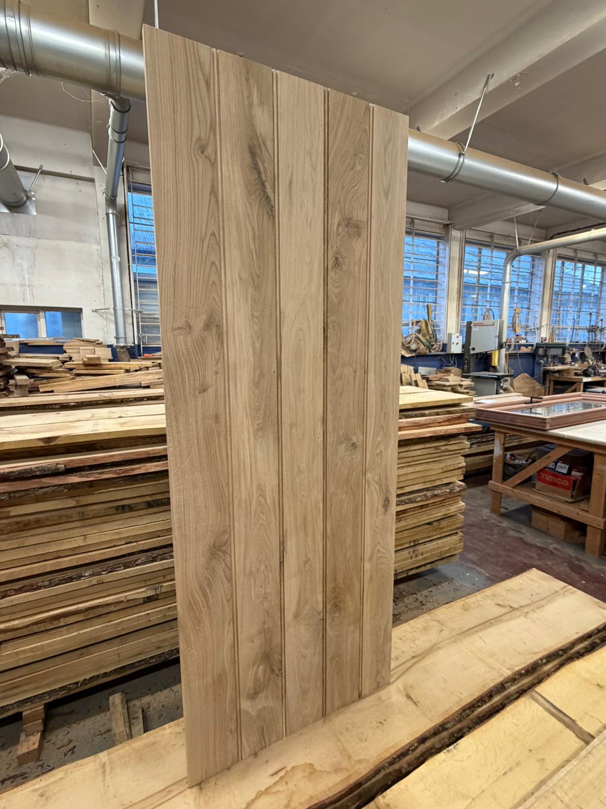 Joinery Solid Oak Internal V-Groove Ledged Door