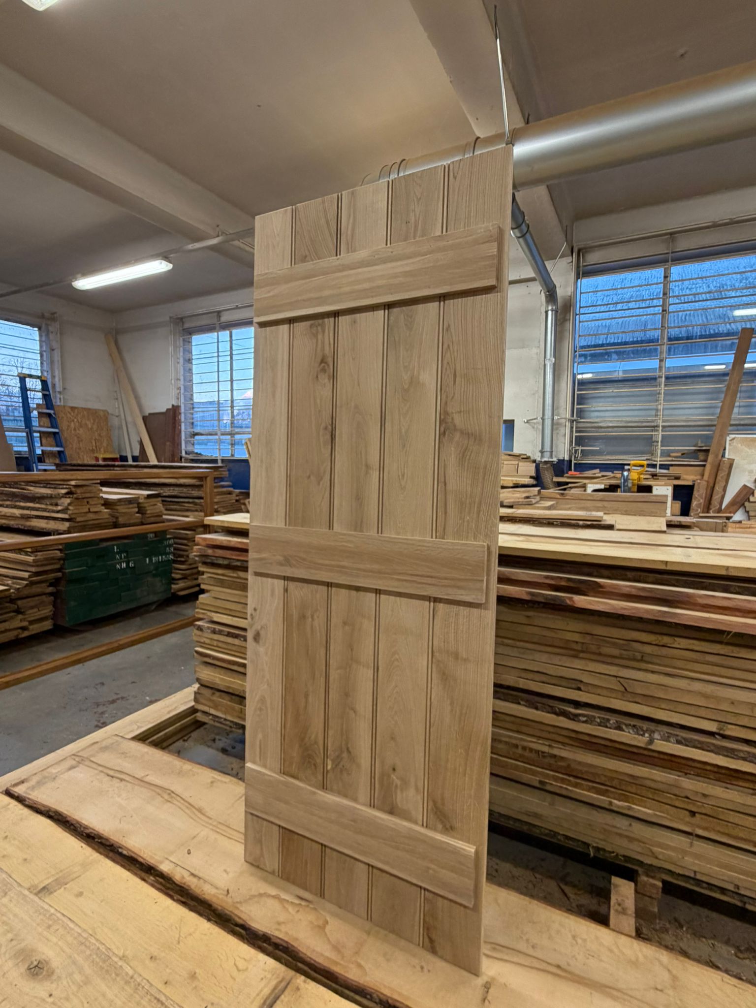 Joinery Solid Oak Internal V-Groove Ledged Door