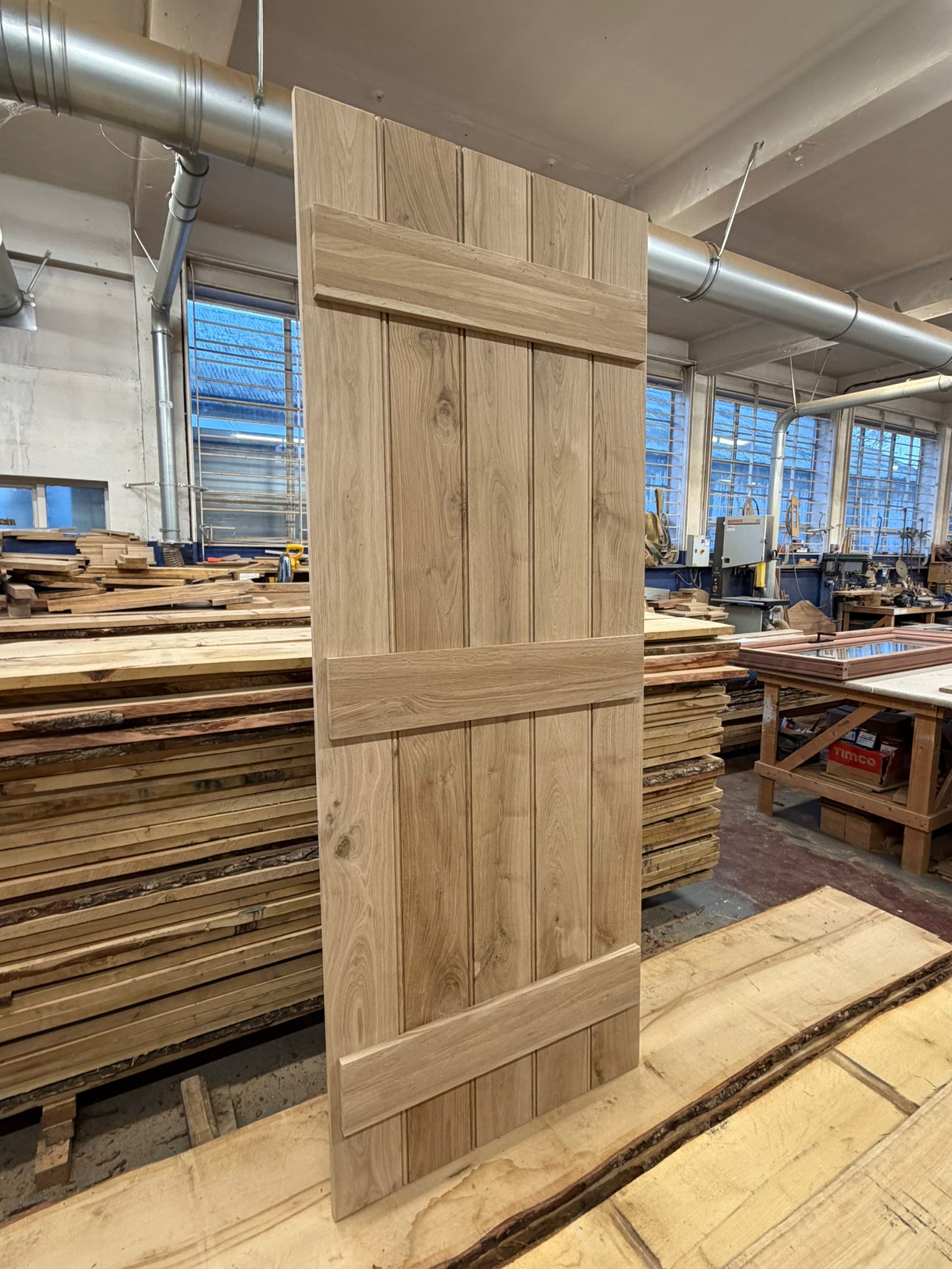 Joinery Solid Oak Internal V-Groove Ledged Door