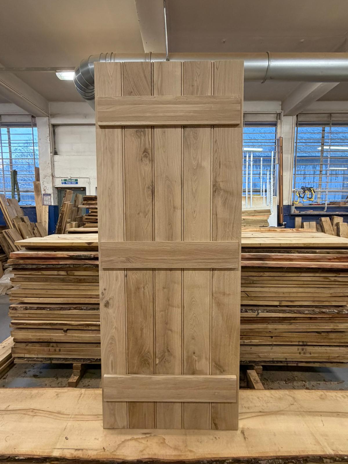 Joinery Solid Oak Internal V-Groove Ledged Door