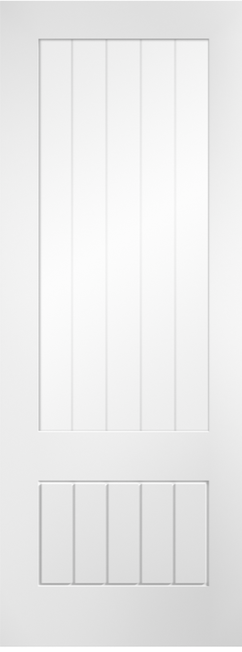 LPD Mexicano 1 Light 3/4 Glazed Primed White Door Internal door