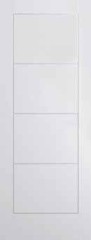 LPD Textured Regency 6 Panel White Moulded FD30 Fire Door