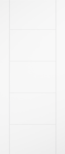 LPD Smooth 5 Panel Vancouver White Moulded Door