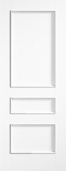 LPD White Primed Toledo 3 Panel FD30 Internal door