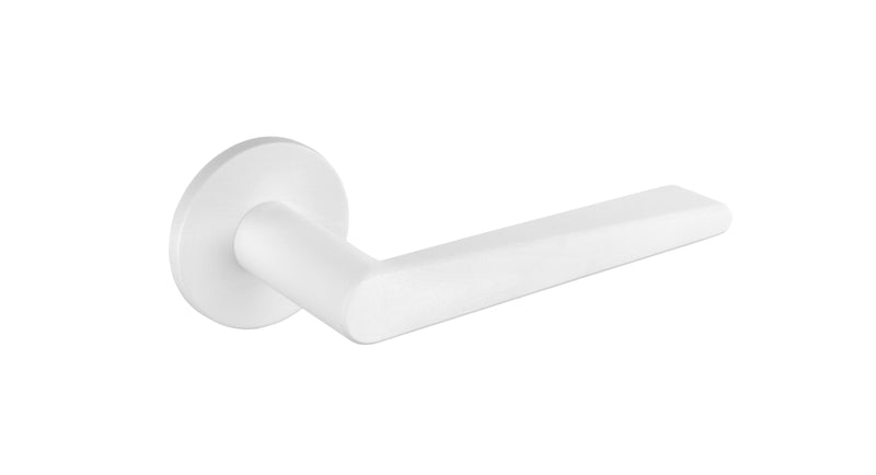 Atlantic Tupai Exclusivo 5S Line Torrao Designer Lever on 5mm Slimline Round Rose - White