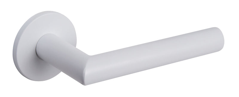 Atlantic Tupai Exclusivo 5S Line Covela Designer Lever on 5mm Slimline Round Rose - White