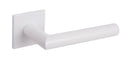 Atlantic Tupai Exclusivo 5S Line Covela Designer Lever on 5mm Slimline Square Rose - White