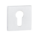 Atlantic Tupai Exclusivo 5S Line Euro Escutcheon on 5mm Slimline Square Rose - White