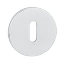 Atlantic Tupai Exclusivo 5S Line Key Escutcheon on 5mm Slimline Round Rose - White