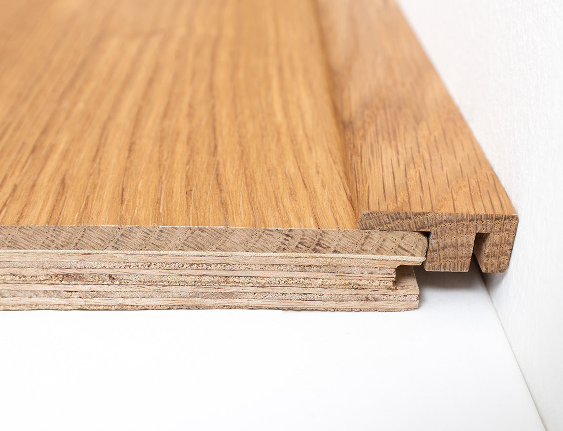 Lacquered Oak End Profile 15 x 34 x 900mm