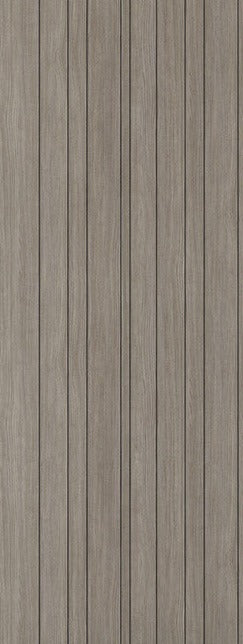 Pre-Assembled Light Grey Laminate Montreal Fire Door Set