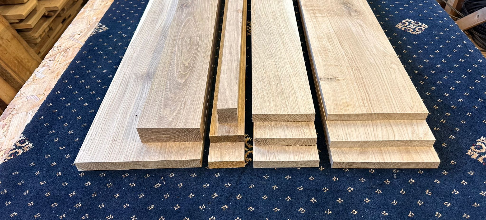 Joinery Solid Oak PAR Timber Board - Planed All Round Kiln Dried Oak Wood - 20mm