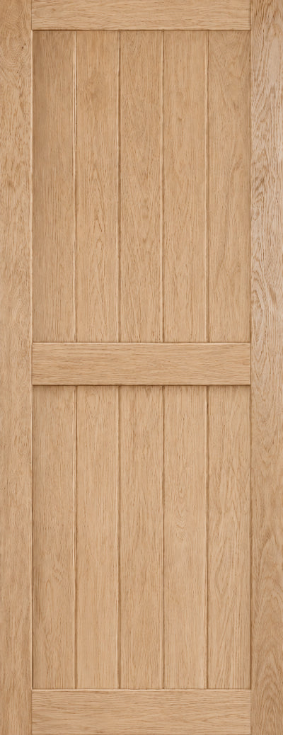Joinery Solid Oak Framed & Ledged Door