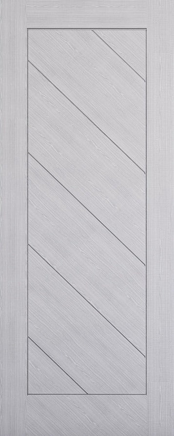 Deanta Light Grey Torino Pre-Finished Fire Door FSC
