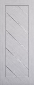 Internal door Deanta Torino Light Grey Ash Pre-Finished FD30 PAS24 Fire Door Set