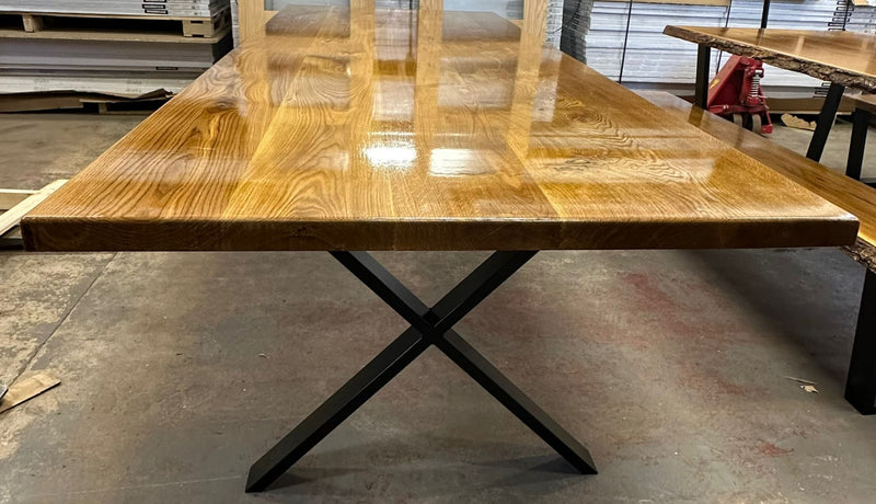 Joinery Solid Oak High Gloss Dining Table - 2800mm x 1000mm