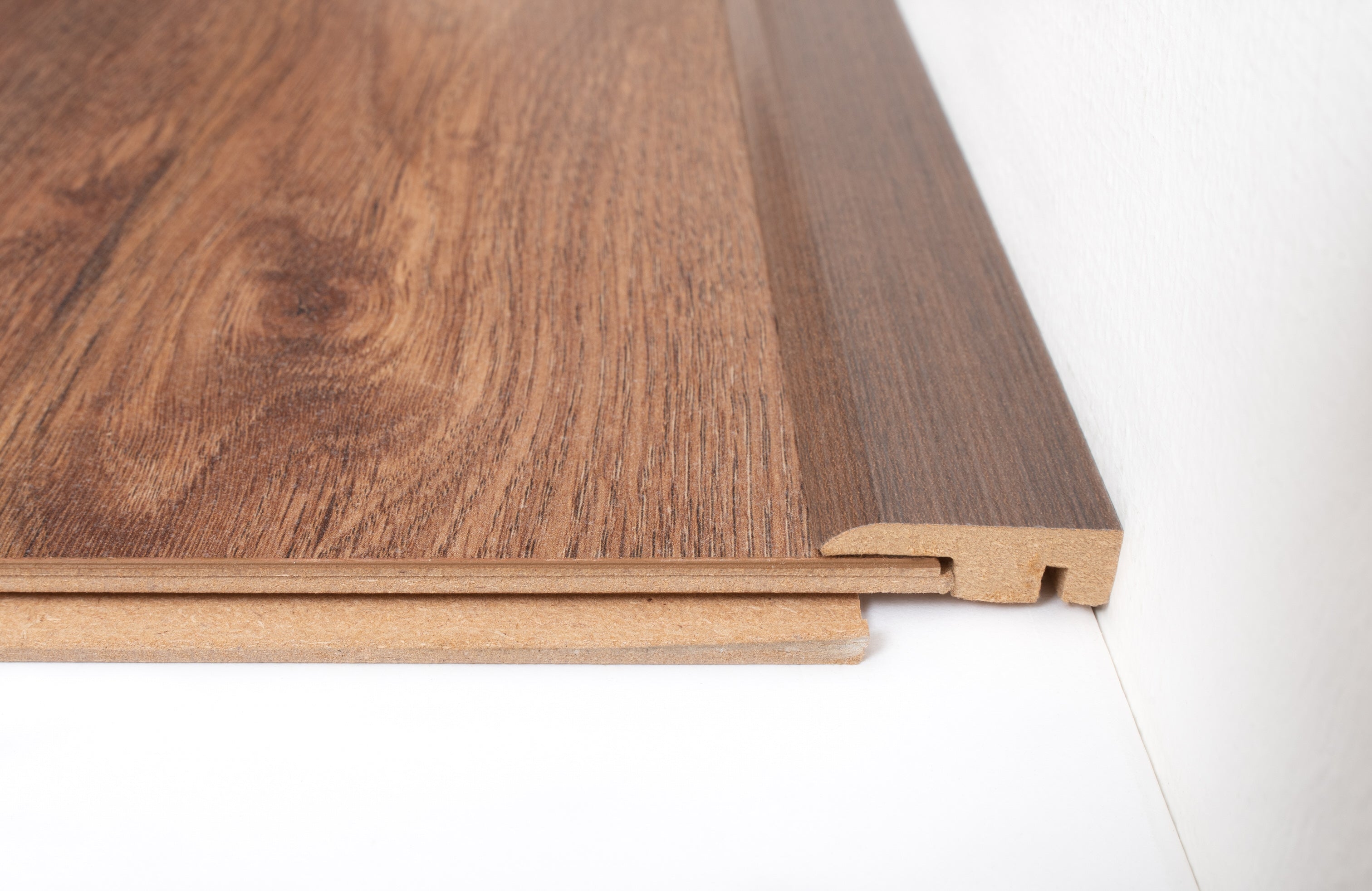 Chocolate Oak Laminate End Profile 1000mm x 11.5mm x 33mm