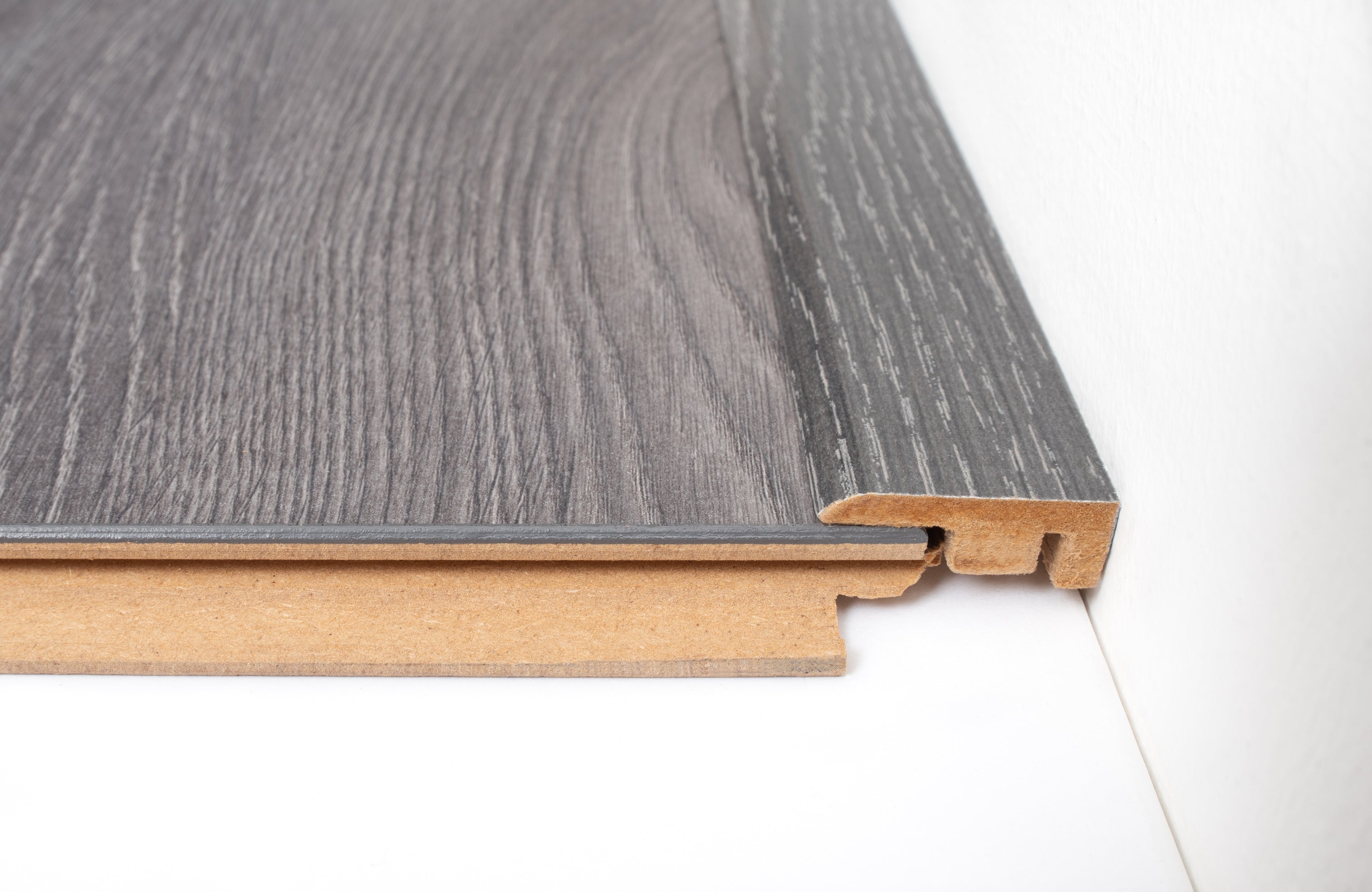 Smoked Grey Laminate End Profile 1000mm x 11.5mm x 33mm
