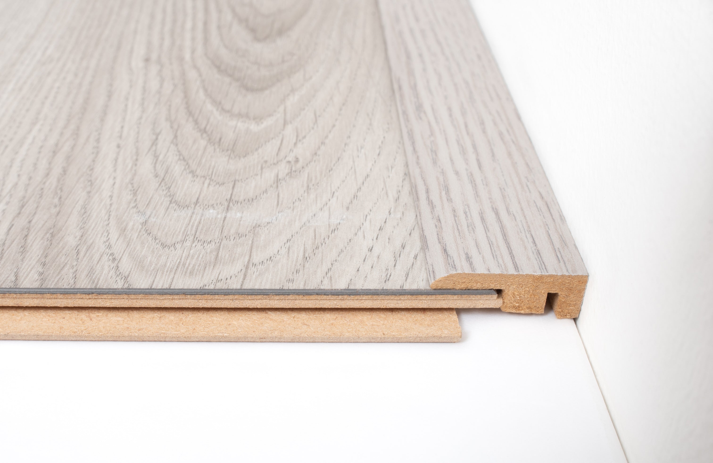 Light Grey Laminate End Profile 1000mm x 11.5mm x 33mm