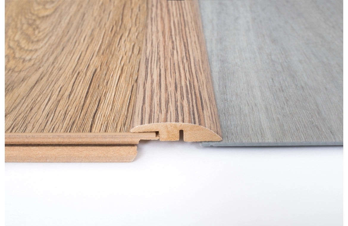 Rustic Oak Laminate Ramp Profile 3000mm x 12mm x 45mm