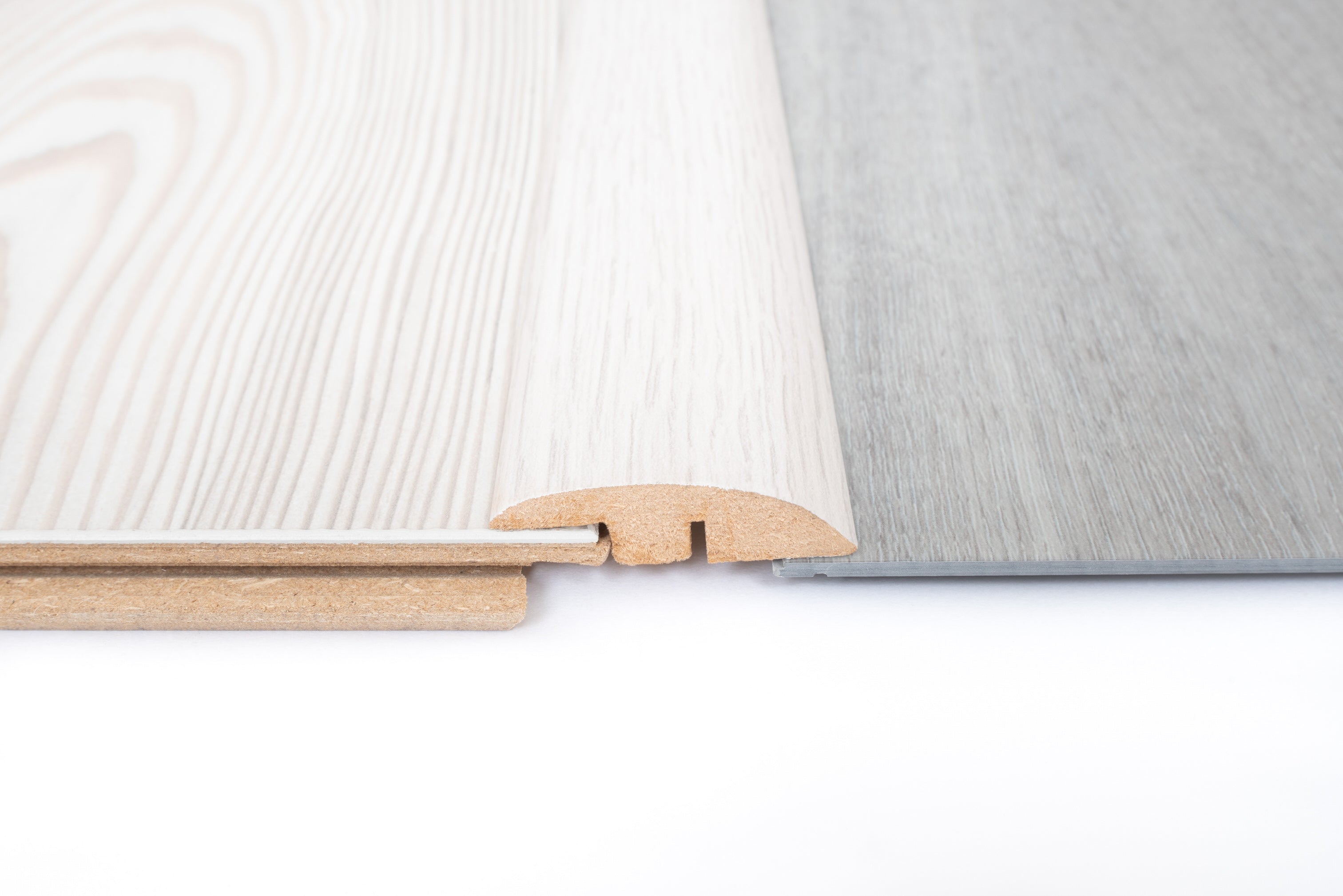 White Ash Laminate Ramp Profile 3000mm x 12mm x 45mm